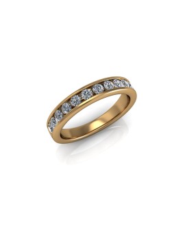 Isla - Ladies 9ct Yellow Gold 0.50ct Diamond Wedding Ring From £1095 
