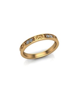 Jessica - Ladies 18ct Yellow Gold 0.20ct Diamond Wedding Ring From £975 