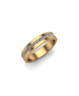 Luna - Ladies 18ct Yellow Gold 0.25ct Diamond Wedding Ring From £1145 
