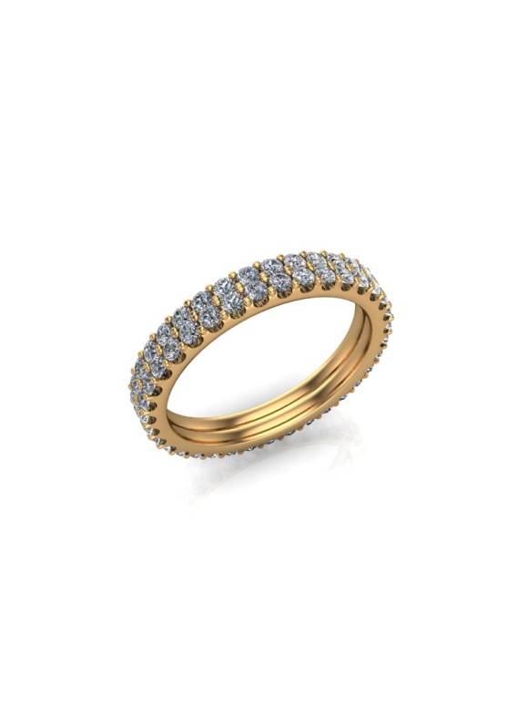 Chloe - Ladies 18ct Yellow Gold 1.00ct Diamond Wedding Ring From £2295