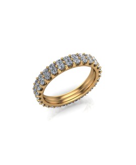 Bella - Ladies 18ct Yellow Gold 1.50ct Diamond Wedding Ring £2895 