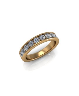 Ava - Ladies 18ct Yellow Gold 0.75ct Diamond Wedding Ring From £1945 