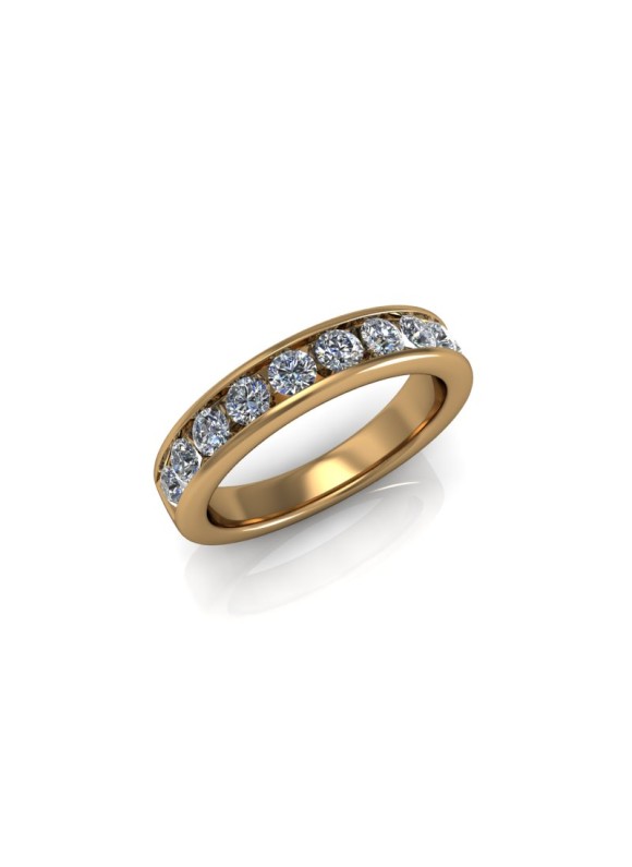 Ava - Ladies 18ct Yellow Gold 0.75ct Diamond Wedding Ring From £1945