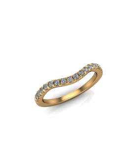 Thea - Ladies 18ct Yellow Gold 0.25ct Diamond Wedding Ring From £1045 