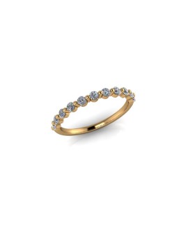 Violet - Ladies 18ct Yellow Gold 0.33ct Diamond Wedding Ring From £875 