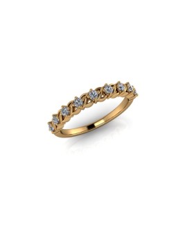 Maisie - Ladies 9ct Yellow Gold 0.25ct Diamond Wedding Ring From £675 