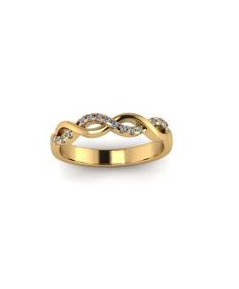 Summer - Ladies 18ct Yellow Gold 0.10ct Diamond Wedding Ring From £875 