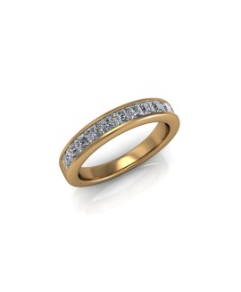 Grace - Ladies 18ct Yellow Gold 0.75ct Diamond Wedding Ring From £1945 