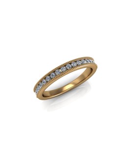 Lily - Ladies 18ct Yellow Gold 0.25ct Diamond Wedding Ring From £945 