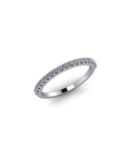 Emily - Ladies 18ct White Gold 0.20ct Diamond Wedding Ring From £725 