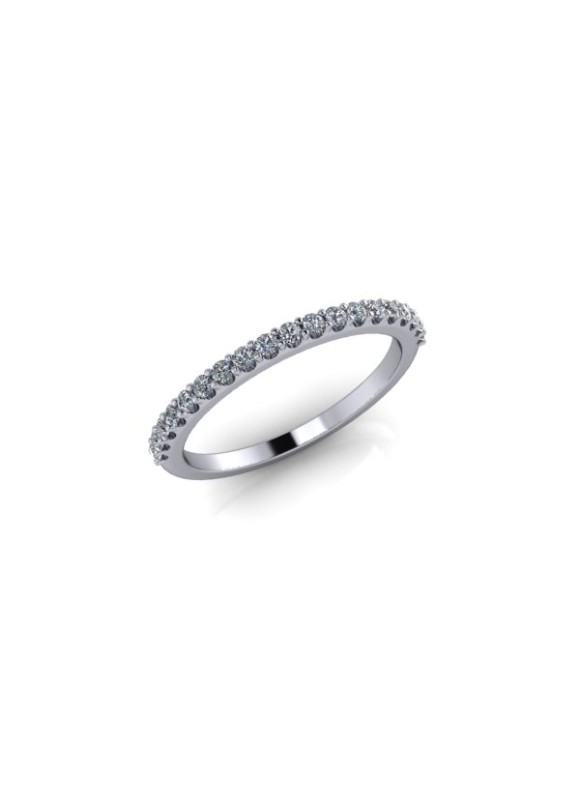 Emily - Ladies Platinum 0.20ct Diamond Wedding Ring From £775