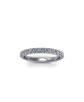 Ivy - Ladies 9ct White Gold 0.25ct Diamond Wedding Ring From £775 