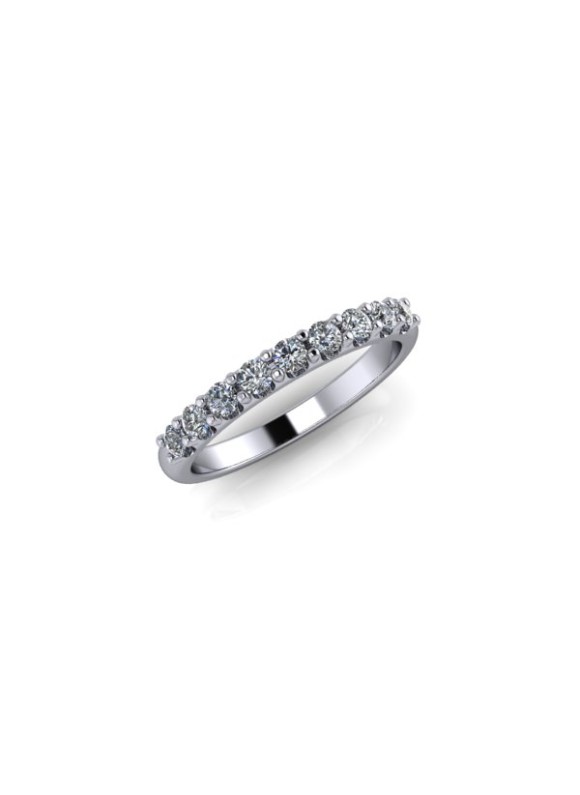 Ella - Ladies 9ct White Gold 0.33ct Diamond Wedding Ring From £845