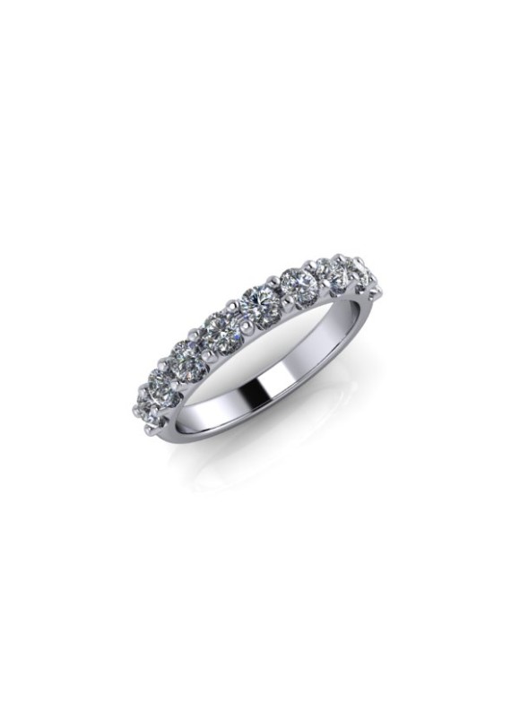 Evie - Ladies Platinum 0.75ct Diamond Wedding Ring From £1995