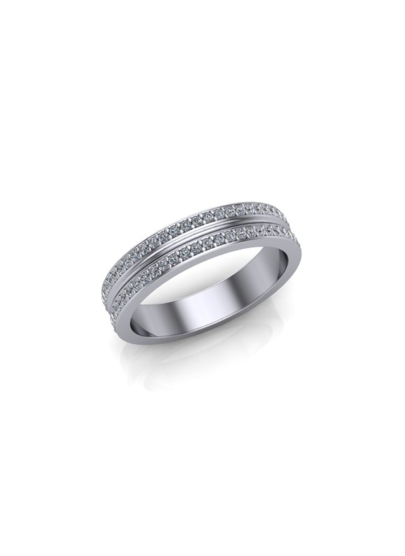 Florence - Ladies Platinum 0.25ct Diamond Wedding Ring From £1445