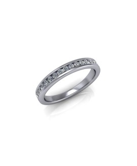 Olivia - Ladies 18ct White Gold 0.25ct Diamond Wedding Ring From £925 