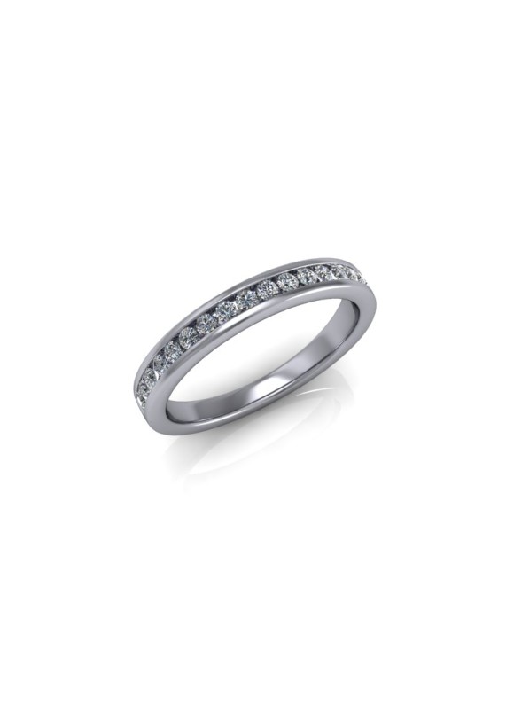 Olivia - Ladies Platinum 0.25ct Diamond Wedding Ring From £975