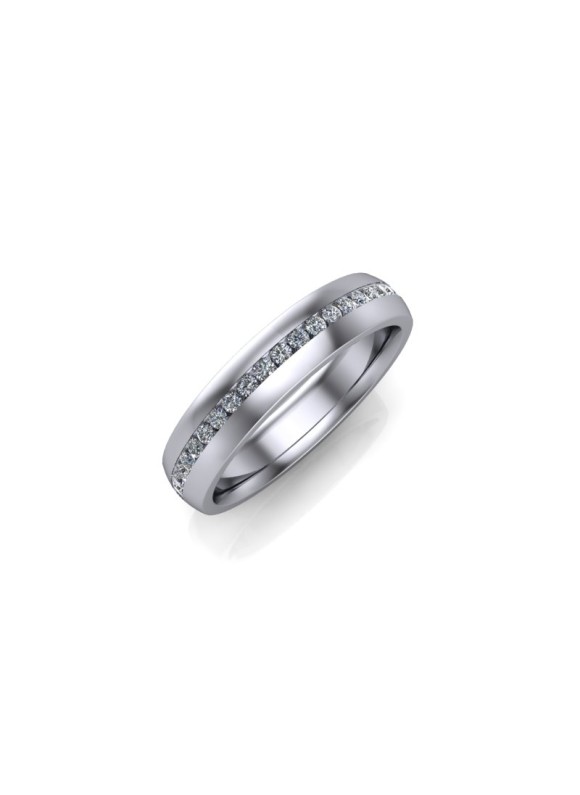 Evelyn - Ladies Platinum 0.20ct Diamond Wedding Ring From £1225
