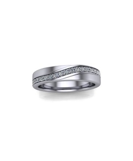 Phoebe - Ladies Platinum 0.15ct Diamond Wedding Ring From £1195 