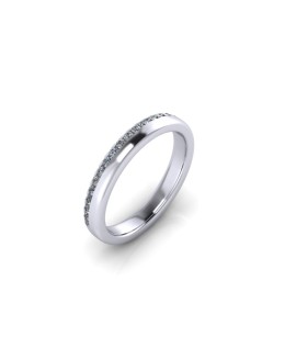 Lola - Ladies 18ct White Gold 0.20ct Diamond Wedding Ring From £1145 