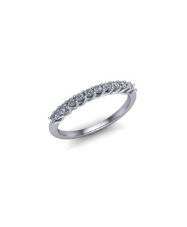 Matilda - Ladies 9ct White Gold 0.25ct Diamond Wedding Ring From £725 