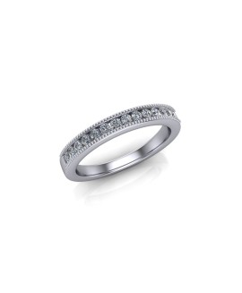 Daisy - Ladies 9ct White Gold 0.20ct Diamond Wedding Ring From £475 