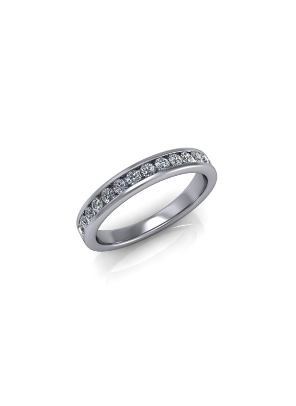Amelia - Ladies 18ct White Gold 0.33ct Diamond Wedding Ring