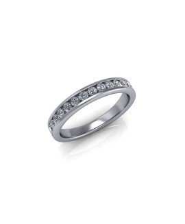 Amelia - Ladies 9ct White Gold 0.33ct Diamond Wedding Ring From £845 