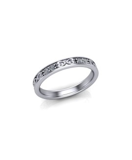 Jessica - Ladies 18ct White Gold 0.20ct Diamond Wedding Ring From £975 