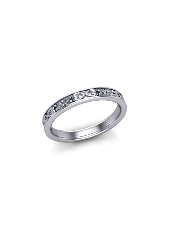 Jessica - Ladies 18ct White Gold 0.20ct Diamond Wedding Ring From £975 Jessica - Ladies 18ct White Gold 0.20ct Diamond Wedding Ring From £975