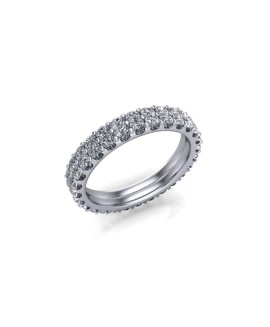 Bella - Ladies 9ct White Gold 1.50ct Diamond Wedding Ring £2345 