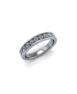 Isla - Ladies 9ct White Gold 0.50ct Diamond Wedding Ring From £1095 
