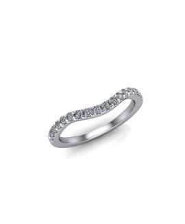 Thea - Ladies 18ct White Gold 0.25ct Diamond Wedding Ring From £1045 