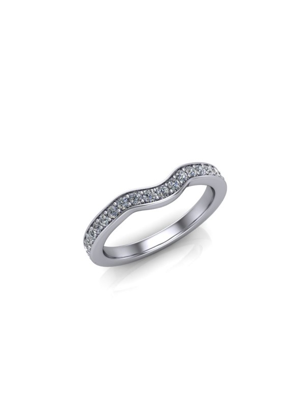 Ada - Ladies 9ct White Gold 0.25ct Diamond Wedding Ring From £775 Ada - Ladies 9ct White Gold 0.25ct Diamond Wedding Ring From £775