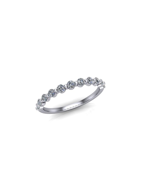 Violet - Ladies Platinum 0.33ct Diamond Wedding Ring From £975