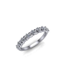 Maisie - Ladies 18ct White Gold 0.25ct Diamond Wedding Ring From £875 