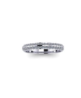 Erin - Ladies 9ct White Gold 0.25ct Diamond Wedding Ring From £825 