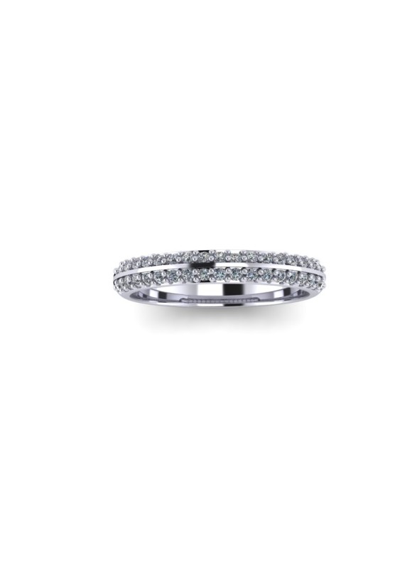 Erin - Ladies Platinum 0.25ct Diamond Wedding Ring From £1145