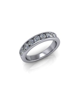 Ava - Ladies 9ct White Gold 0.75ct Diamond Wedding Ring From £1395 