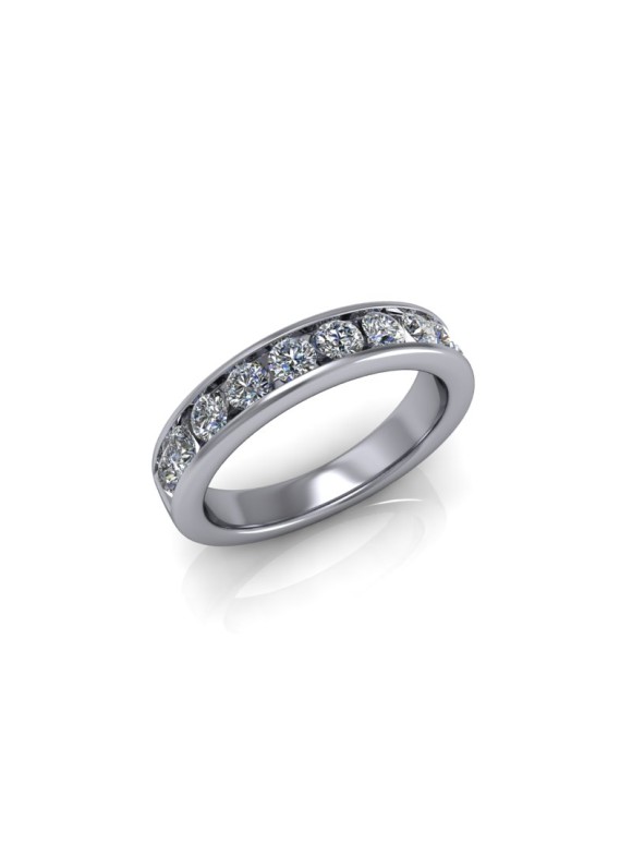 Ava - Ladies 9ct White Gold 0.75ct Diamond Wedding Ring From £1395