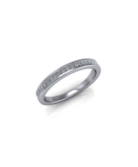 Mia - Ladies 9ct White Gold 0.25ct Diamond Wedding Ring From £695 