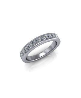 Grace - Ladies 9ct White Gold 0.75ct Diamond Wedding Ring From £1395 