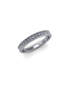 Lily - Ladies 9ct White Gold 0.25ct Diamond Wedding Ring From £795 