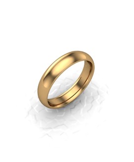 Ladies Plain 18ct Yellow Gold Wedding Ring - 4mm Traditional Court - Price From £395 
