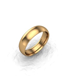 Mens Plain 9ct Yellow Gold Wedding Ring - 5mm Traditional Court - Price from £330 